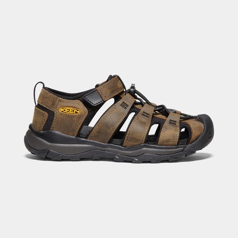 Keen Newport Neo Premium - Çocuk Trekking Sandalet - Koyu Kahverengi/Siyah - Turkey (458236ZGT)